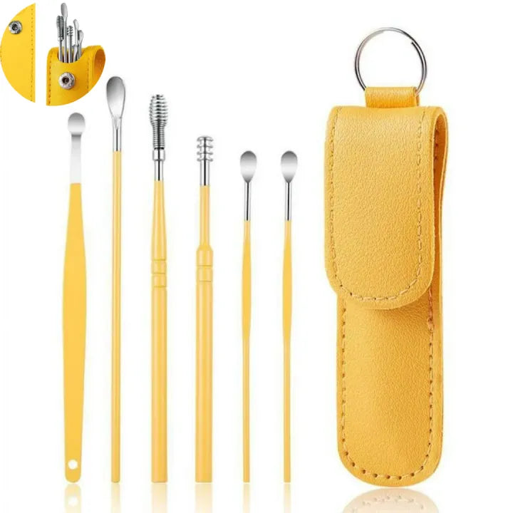 Ear Wax Cleaning Kit, 6 Pcs Ear Pick Tools, Wax Removal