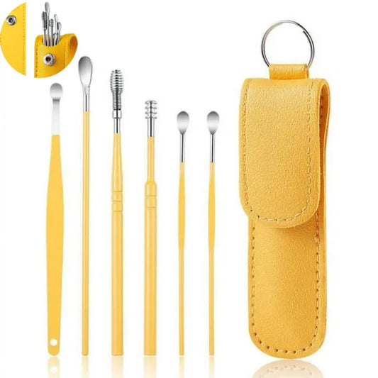 Ear Wax Cleaning Kit, 6 Pcs Ear Pick Tools, Wax Removal